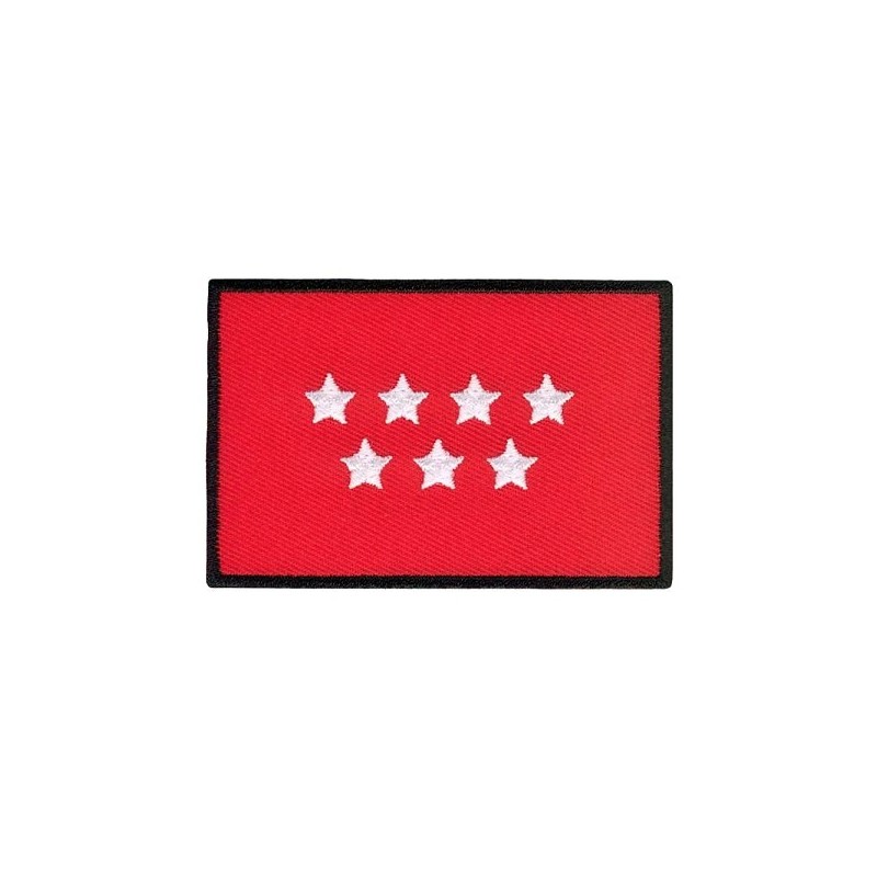 Iron On Embroidered Flag Madrid Spain