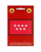 Iron On Embroidered Flag Madrid Spain