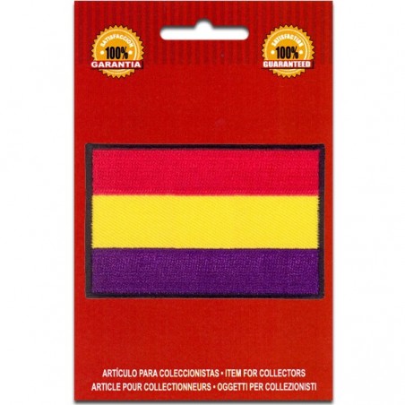 Iron On Embroidered Flag Republic Spain
