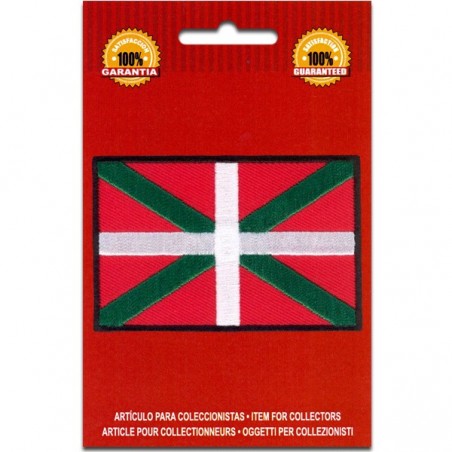 Iron On Embroidered Flag Basque Country Spain
