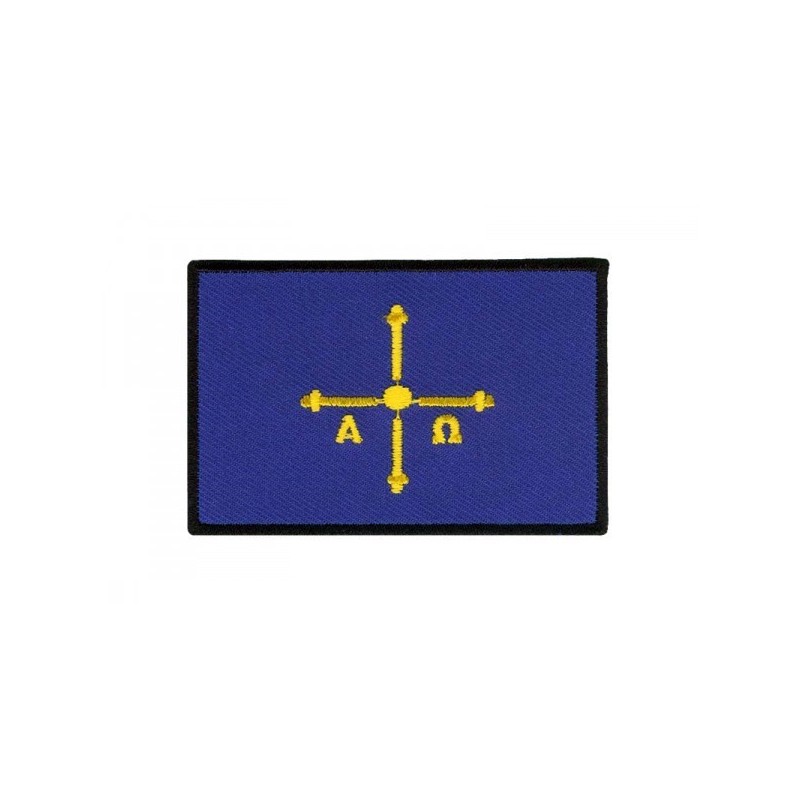 Iron On Embroidered Flag Asturias Spain