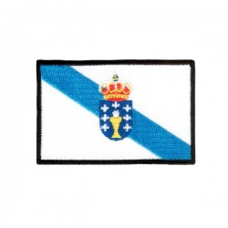 Iron On Embroidered Flag Galicia Spain