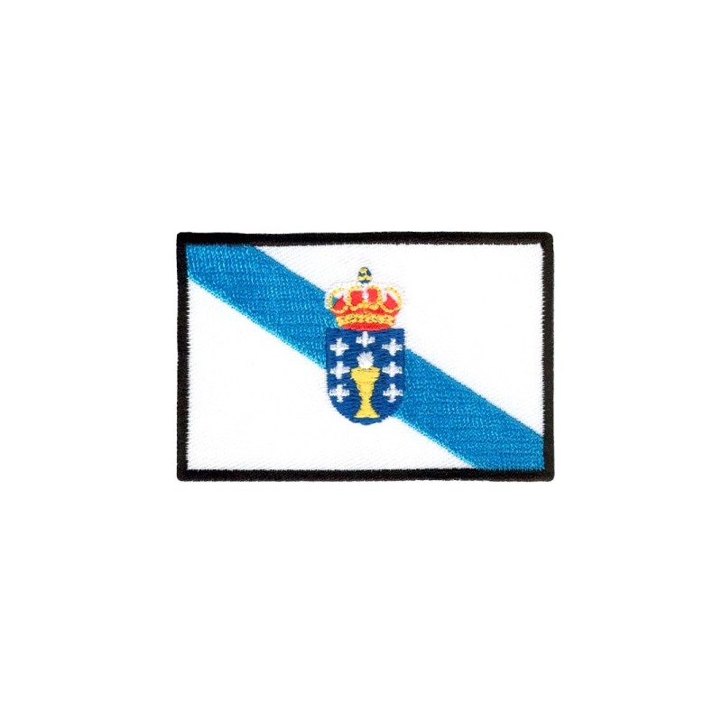 Iron On Embroidered Flag Galicia Spain