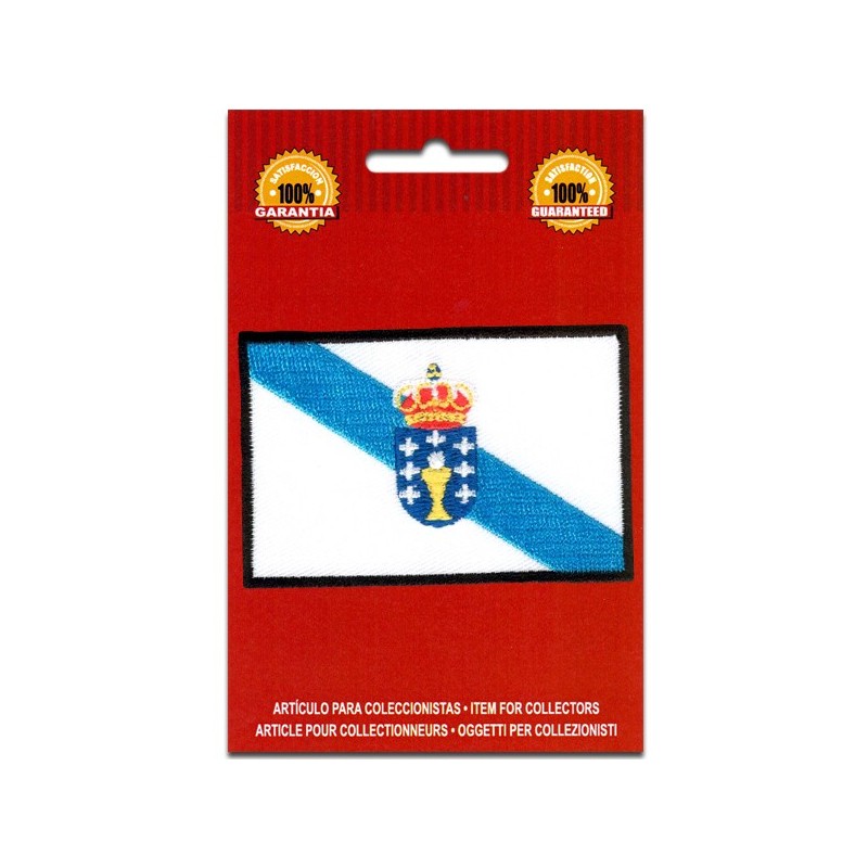 Iron On Embroidered Flag Galicia Spain