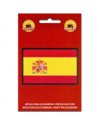 Iron On Embroidered Flag Spain with Shield