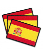 Iron On Embroidered Flag Spain with Shield