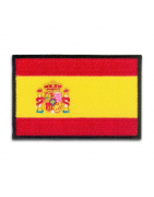 Iron On Embroidered Flag Spain with Shield