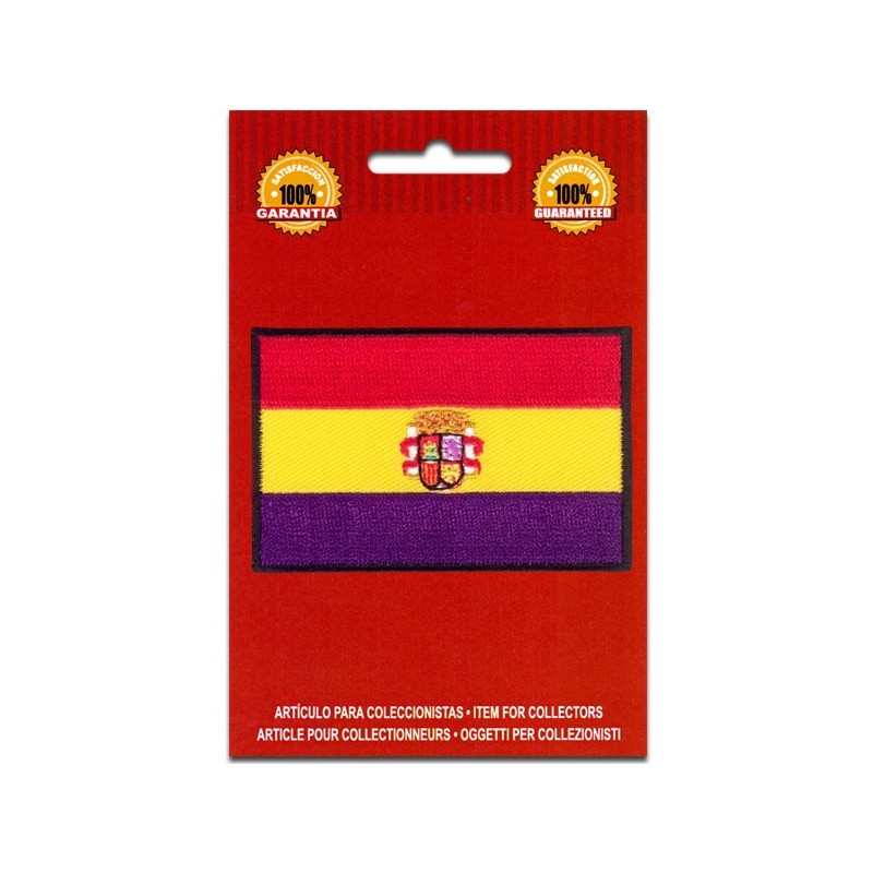 bandera republicana España con escudo