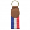 Leatherette Keychain Flag France