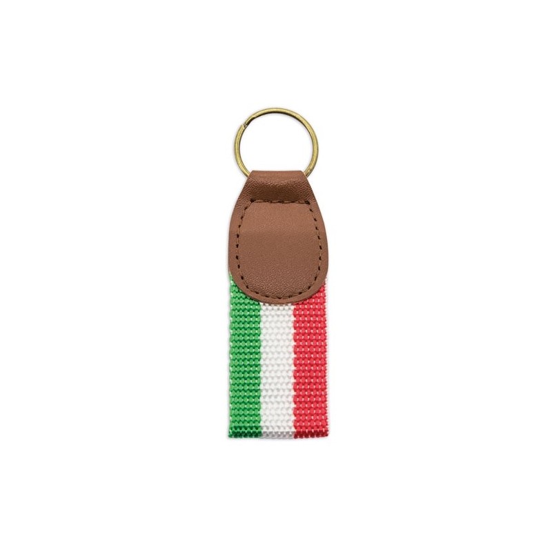 llavero polipiel bandera italia