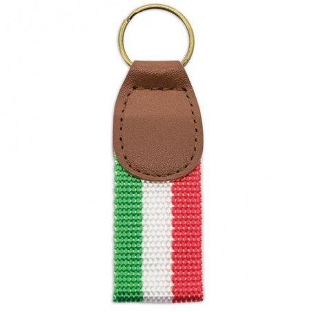 Leatherette Keychain Flag Italy