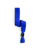 pulsera azul de poliester